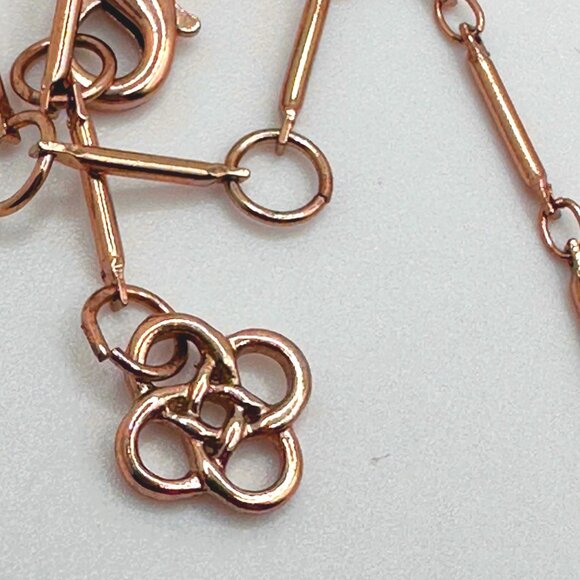 Porcelain Coral Branch Pendant Necklace Long Gold Chain - Picture 7 of 11